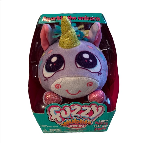 Fuzzy Wubble Jigglers Sparkle the Unicorn - Picture 2 of 6